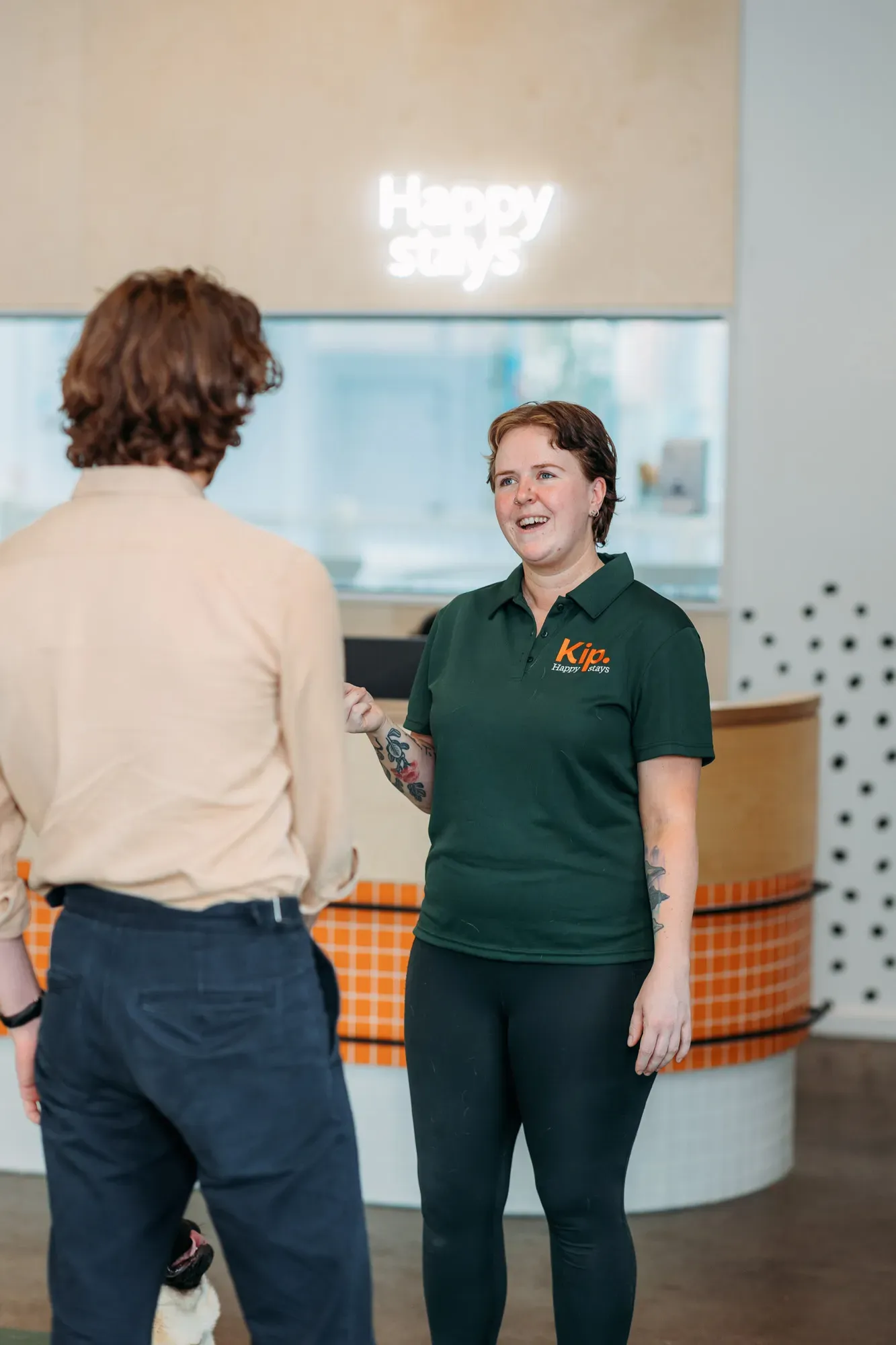Feedback by dog owner to Kip employee